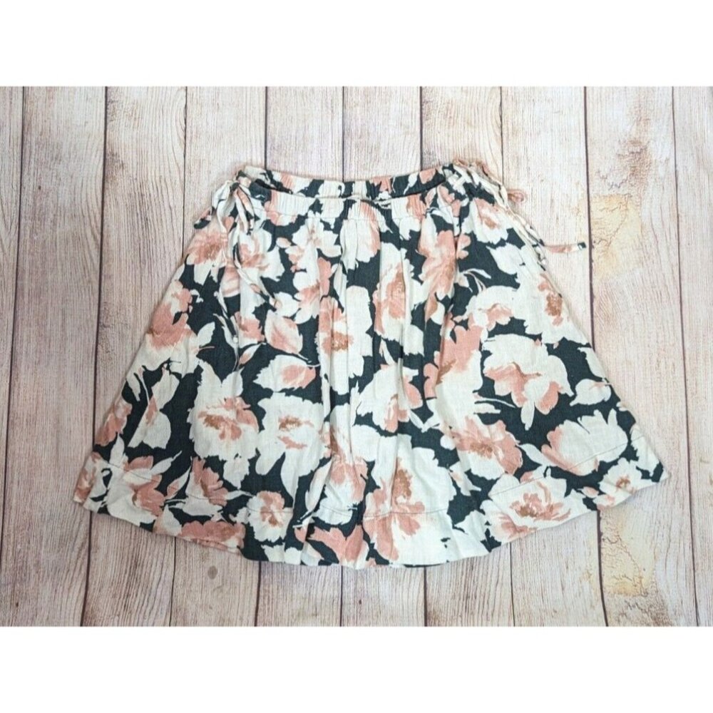 Abercrombie & Fitch Floral Mini Skirt - Black and Pink
